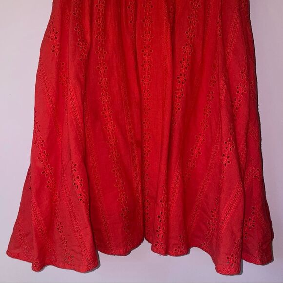 Impressions Lace Bralette Mini Dress Women M Babydoll Romantic Fairy Boho Eyelet - Picture 4 of 9